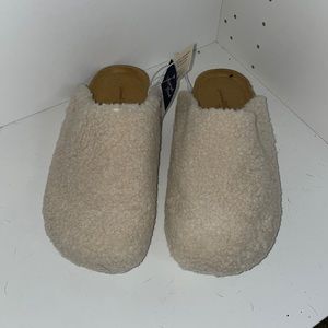 Cream Sheep Wooled Lined Slippers